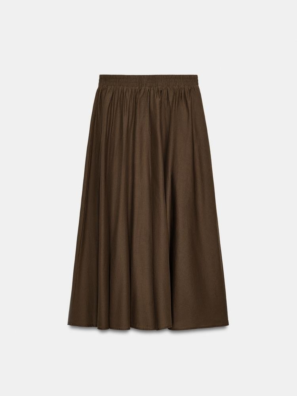 Zara Brown LAYERED MIDI SKIRT - Picture 7 of 8